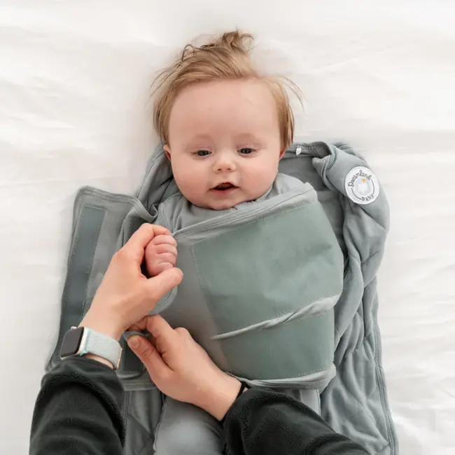Dreamland Baby Slate Bamboo Swaddle & Sack, 0-6m