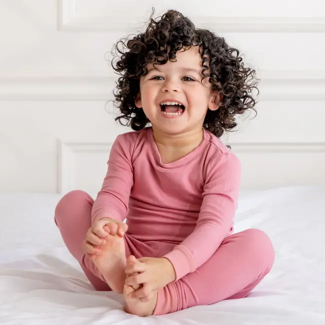 Dreamland Baby Dusty Rose Pink Bamboo Toddler Pajamas