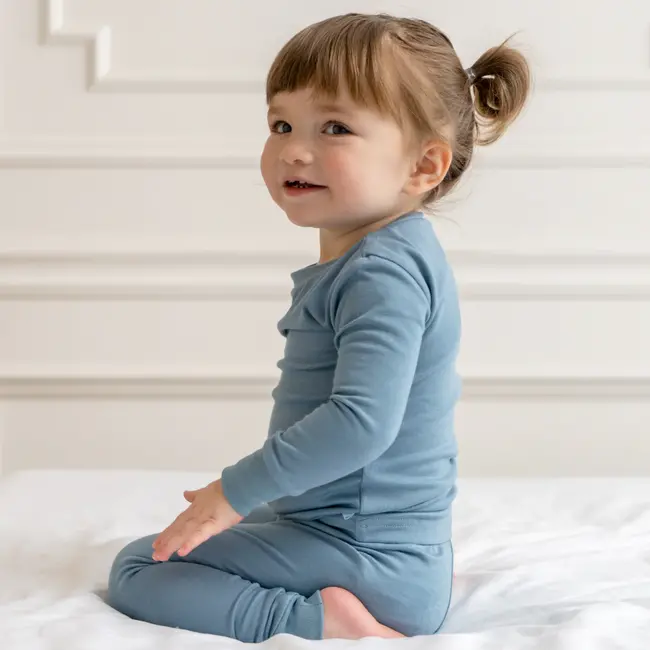 Dreamland Baby Ocean Blue Bamboo Toddler Pajamas