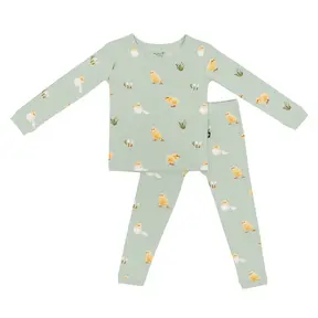 Kyte Baby Short Sleeve Pajama Set - Aloe Chick Kyte Baby Short Sleeve Pajama Set - Aloe Chick