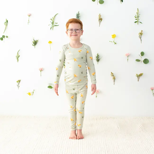 Kyte Baby Aloe Chick Bamboo Pajama Set