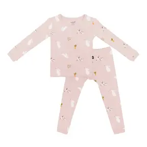 Kyte Baby Short Sleeve Pajama Set - Blush Rabbit Kyte Baby Short Sleeve Pajama Set - Blush Rabbit