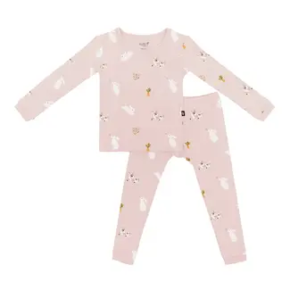 Kyte Baby Blush Rabbit Bamboo Pajama Set