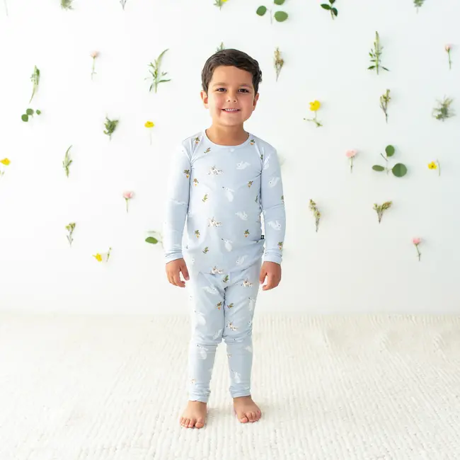 Kyte Baby Ice Rabbit Bamboo Pajama Set