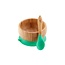 Green Bamboo Suction Bowl & Spoon Set