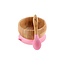 Avanchy Bamboo Pink Bamboo Suction Bowl & Spoon Set