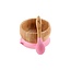 Pink Bamboo Suction Bowl & Spoon Set