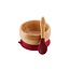 Avanchy Bamboo Magenta Bamboo Suction Bowl & Spoon Set