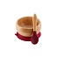 Magenta Bamboo Suction Bowl & Spoon Set
