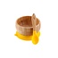 Yellow Bamboo Suction Bowl & Spoon Set