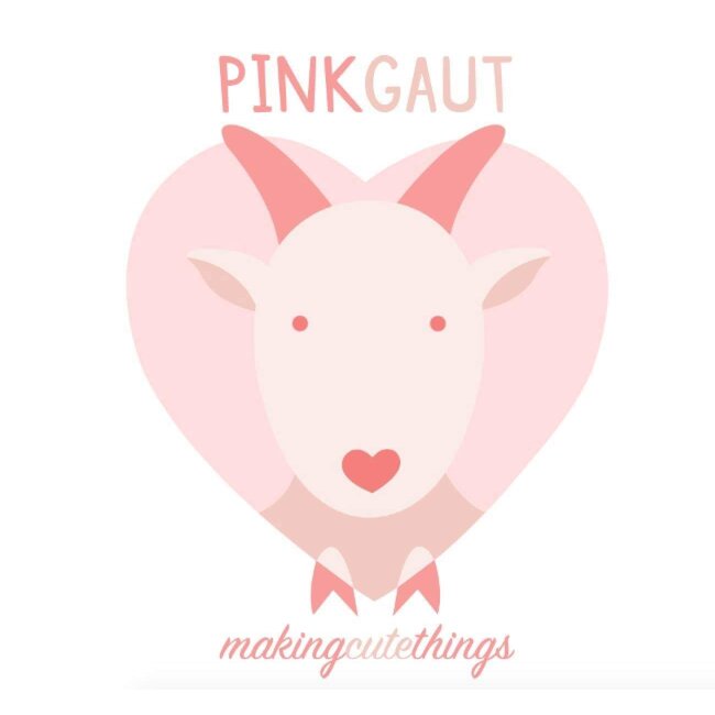 Pink Gaut Bear Girl Handmade Doll