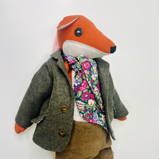 Pink Gaut Fabulous Fox Boy Handmade Doll