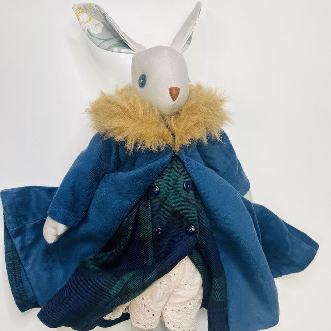 Pink Gaut Diva Bunny Girl Handmade Doll