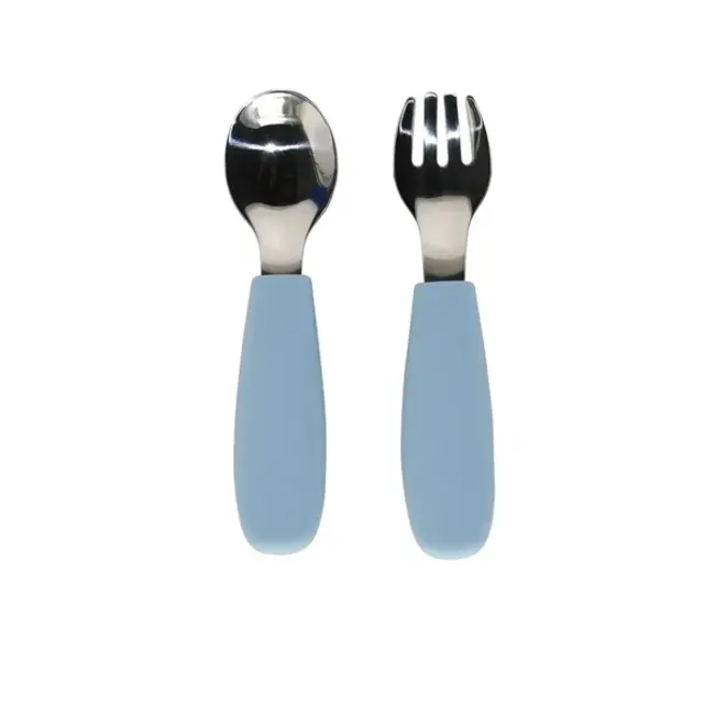 Nouka Lily Blue Toddler Cutlery Set