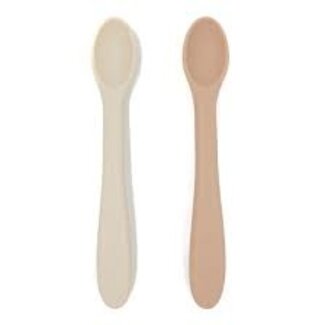 Nouka Soft Blush/Shifting Sand Feeding Spoon Set