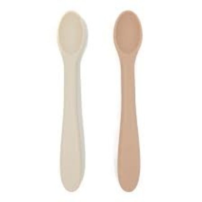 Nouka Soft Blush/Shifting Sand Feeding Spoon Set