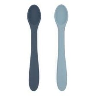 Nouka Lily Blue/Deep Ocean Feeding Spoon Set