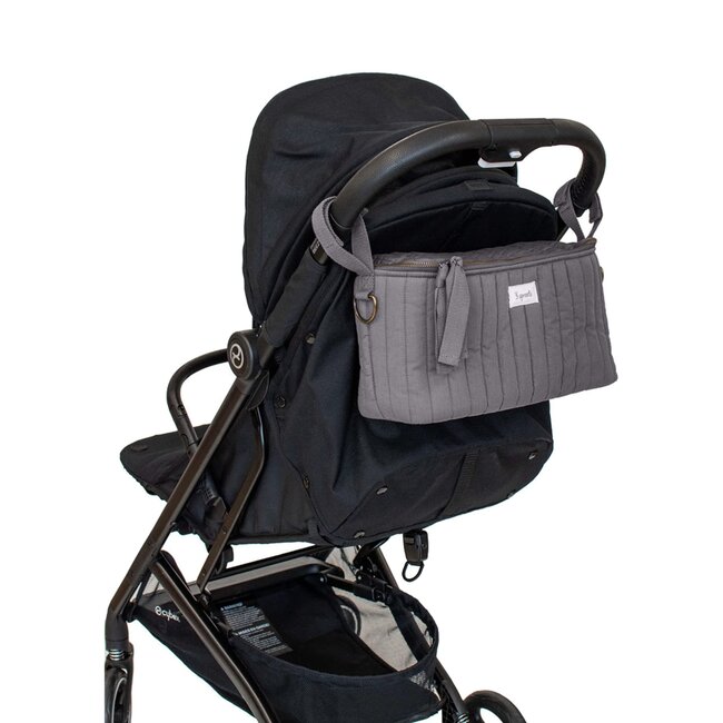 Universal Stroller Caddy Organizer | Charcoal Gray