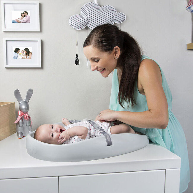 Cool Grey Changing Pad