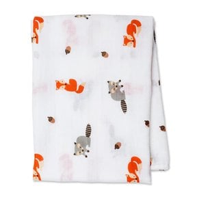 Forest Friends Cotton Muslin Swaddle