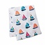 Lulujo Watercolour Sailboat Cotton Muslin Swaddle