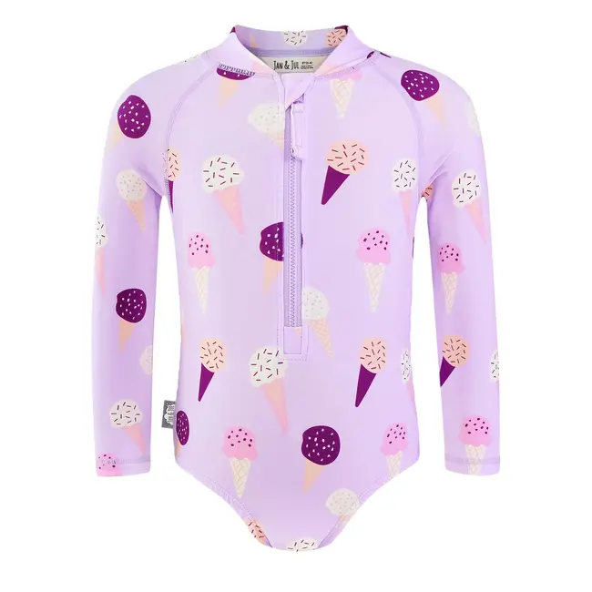 Jan and Jul Lavender Ice Cream | Girls One Piece UV Swimsuit