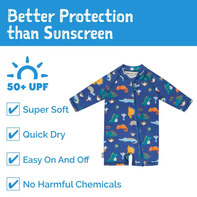 Jan and Jul Dino Buddies | 1-pc UV Sun Suit