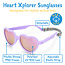 Jan and Jul Lavender | Heart Sunglasses