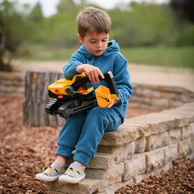 Jan and Jul Grey Construction | Graphic Knit Shoes