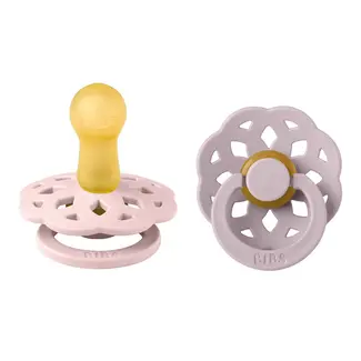 BIBS Blossom / Dusky Lilac Boheme Latex BIBS Pacifier, 2pk