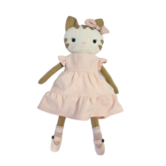 Pink Gaut Pretty in Pink Kitty Handmade Doll