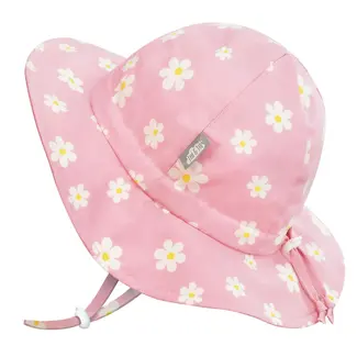 Jan and Jul Pink Daisy Cotton Floppy Sun Hat