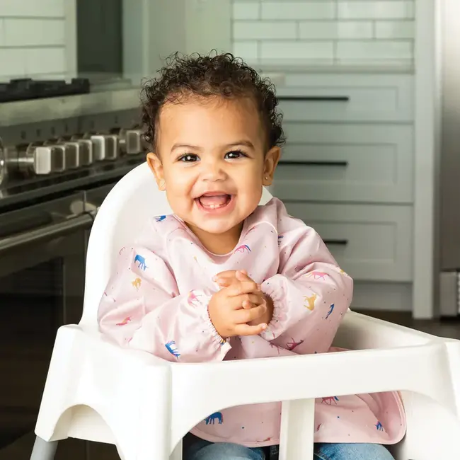 Unicorn Mess-Proof Full Sleeve Bib