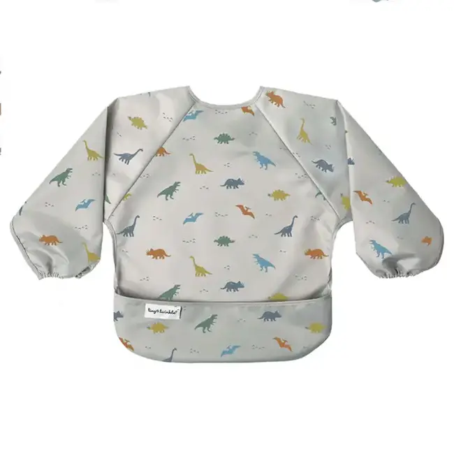 Tiny Twinkle Dinosaur Mess-Proof Full Sleeve Bib