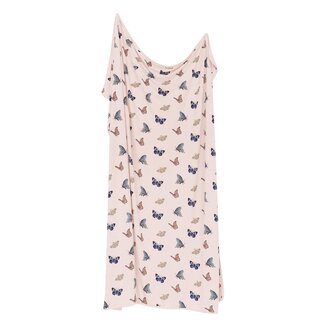 Kyte Baby Blush Butterfly Bamboo Swaddle Blanket