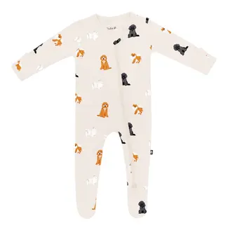 Kyte Baby Fluffy Dog Bamboo Zippered Footie Kyte Baby Fluffy Dog Bamboo Zippered Footie