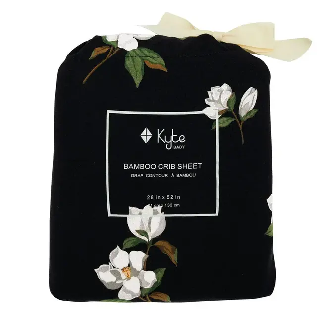 Kyte Baby Midnight Magnolia Bamboo Crib Sheet
