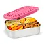 Pink Dots Stainless Quad Bento Box