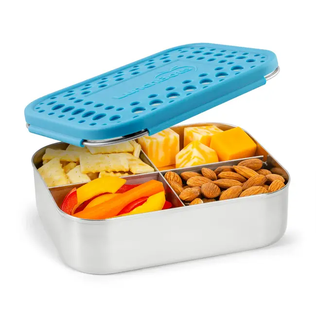Aqua Dots Stainless Quad Bento Box