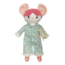 Pink Gaut Sleepy Mouse Girl with Eye Mask & Stuffy, Handmade Doll