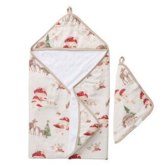 Loulou Lollipop Forest Families Hooded Towel Set