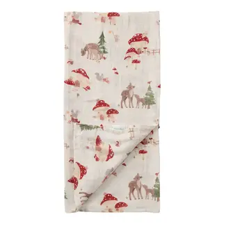 Loulou Lollipop Forest Families Muslin Swaddle