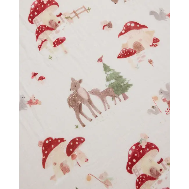 Loulou Lollipop Forest Families Muslin Swaddle