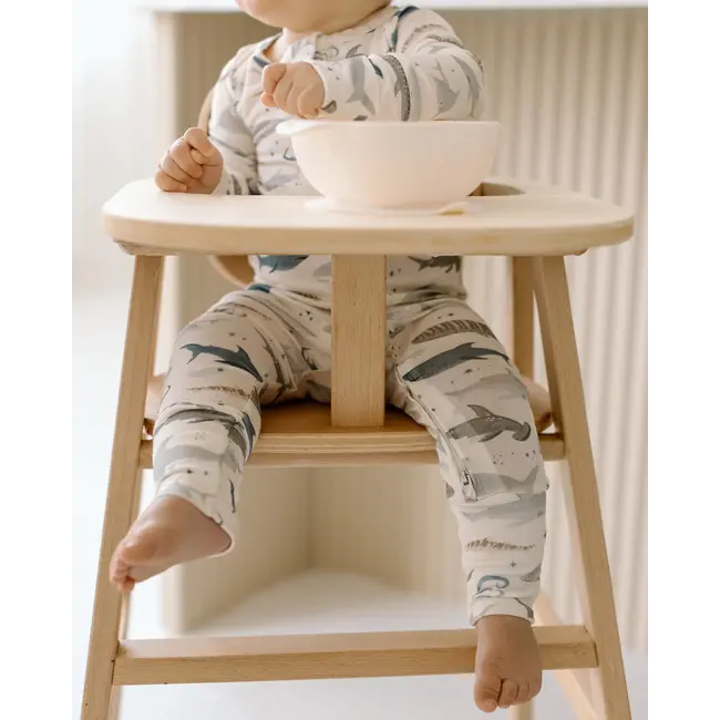 Loulou Lollipop Smiley Sharks Sleeper in TENCEL