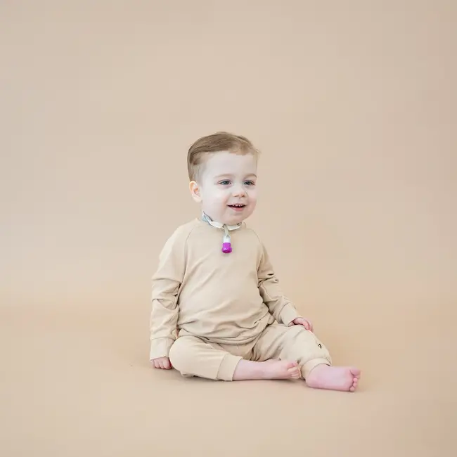 Kyte Baby Bisque Baby Bamboo Jersey Jogger Set