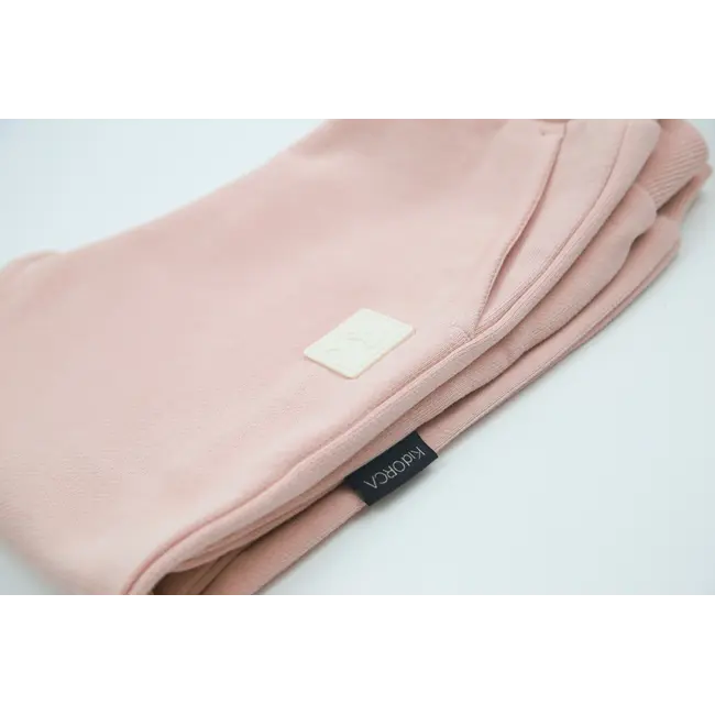 KID.ORCA Pale Rose Organic Brushed Terry Kid Sweatpant