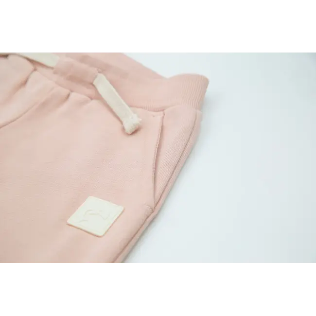 KID.ORCA Pale Rose Organic Brushed Terry Kid Sweatpant
