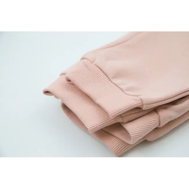 KID.ORCA Pale Rose Organic Brushed Terry Baby Sweatpant