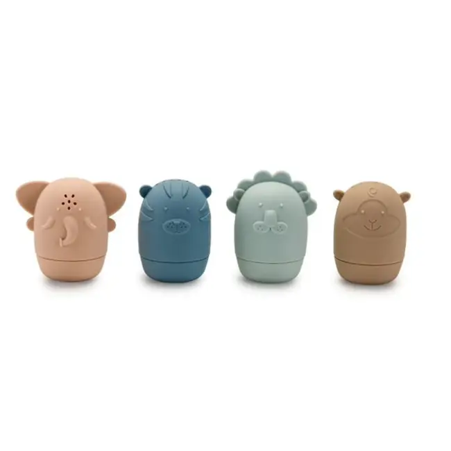 Nouka Nouka Animal Bath Toys, Soft Safari