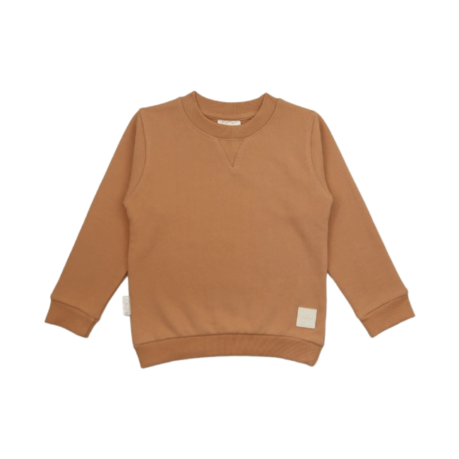 KID.ORCA Sandstone Organic French Terry Kid Sweatshirt